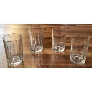 Crisa 4.75” Paneled Glasses Set of 4